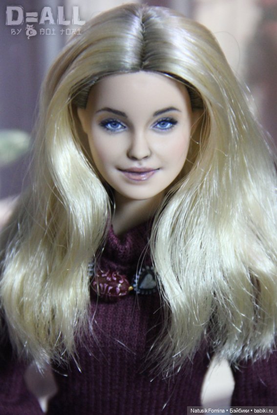 ООАК голова куклы Барби Милли блондинки репейнт