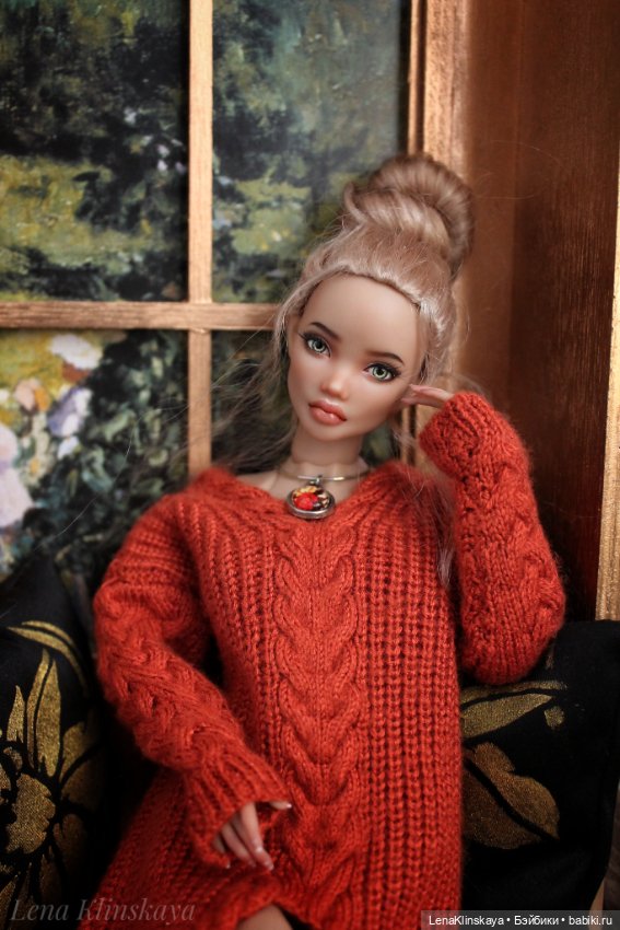 Кукла БЖД Resindolls 2 лица (фото 2)