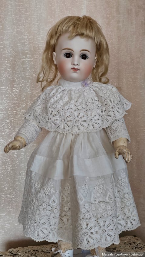 Редкая, ранняя, антикварная куколка от Kestner, 1880 г (фото 7)