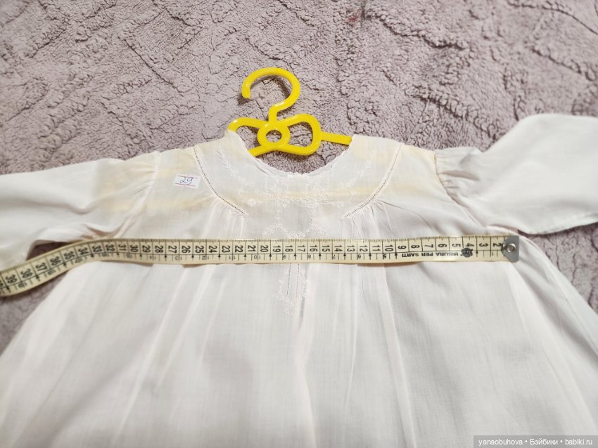 Винтажные платья из тончайшего хлопка с вышивкой для средних и больших кукол