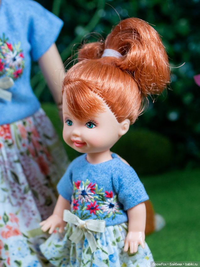 Платье "Цветочки" для кукол Kelly/Shelly, Penny's box, bjd (фото 4)
