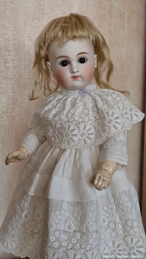 Редкая, ранняя, антикварная куколка от Kestner, 1880 г (фото 8)