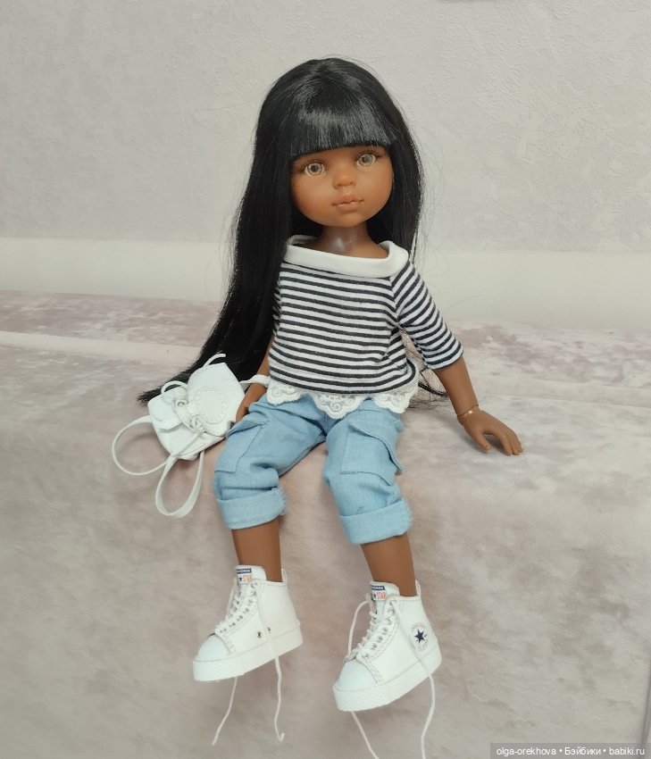 Высокие кеды конверсы для куклы Паола Рейна (фото 4)