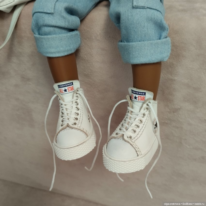 Высокие кеды конверсы для куклы Паола Рейна (фото 6)