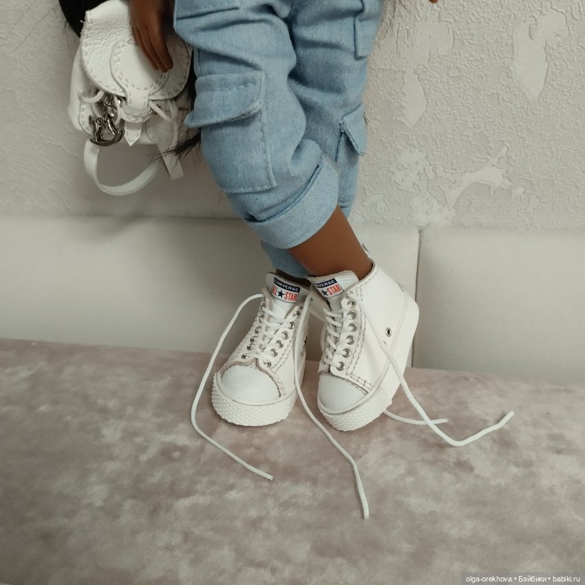 Высокие кеды конверсы для куклы Паола Рейна (фото 8)