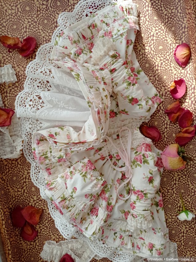🌸🌸🌸Платье "Прованс" для кукол Готц и Цвергназе/Zwergnase (фото 5)