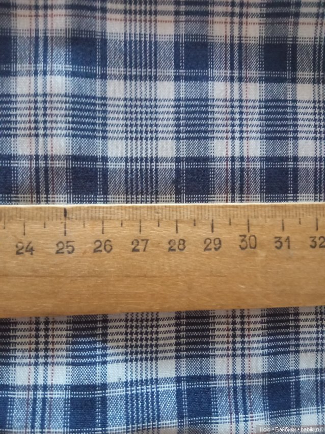 Лот ткани по типу шотландки для кукольного рукоделия (фото 2)