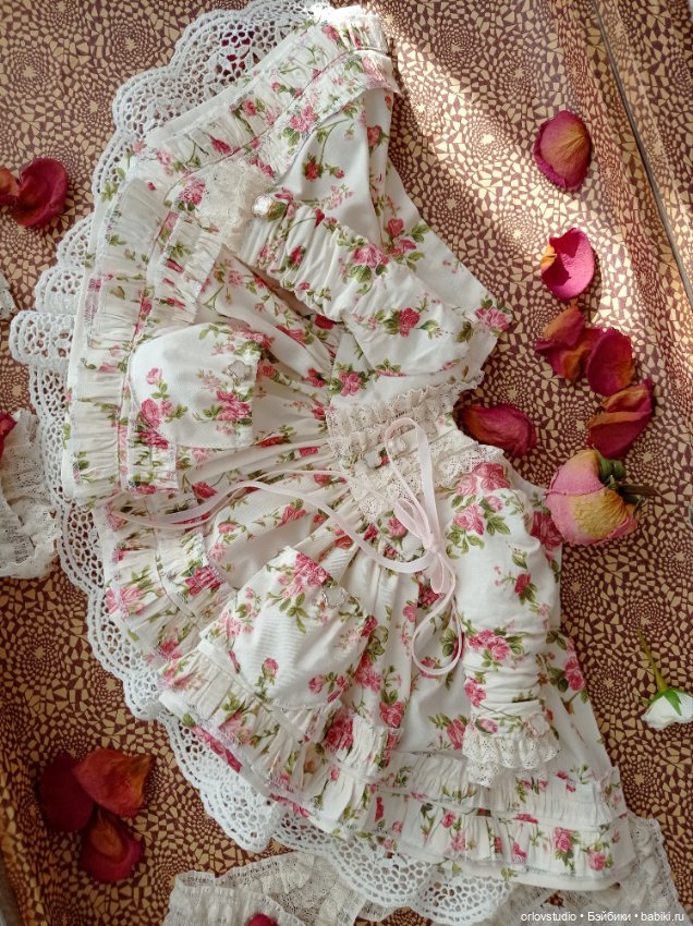 🌸🌸🌸Платье "Прованс" для кукол Готц и Цвергназе/Zwergnase (фото 2)