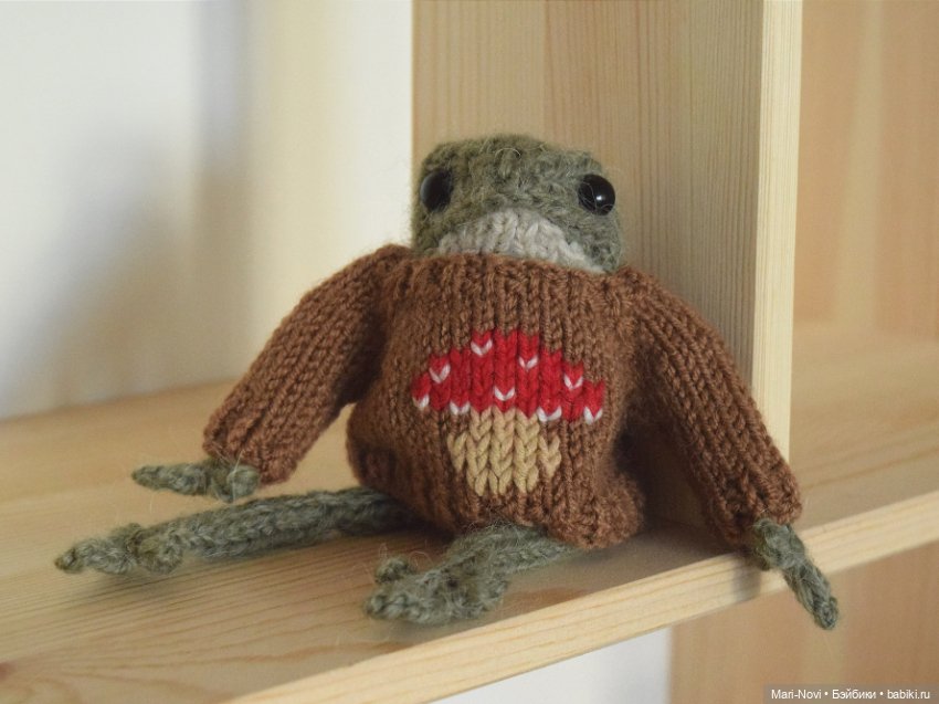 Вязаные лягушки — Авторские игрушки (фото 3)