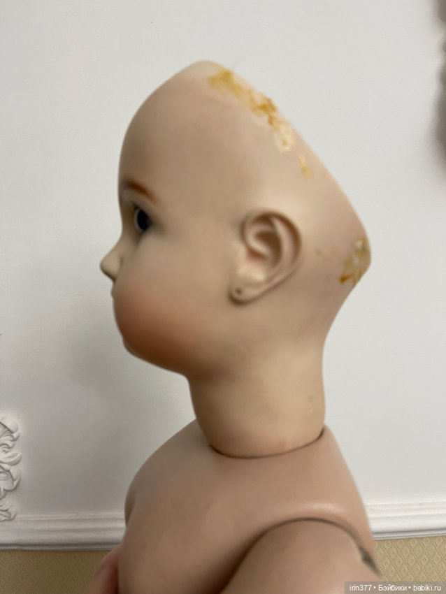Красивая реплика антикварной куклы J Steiner фигура A (фото 3)