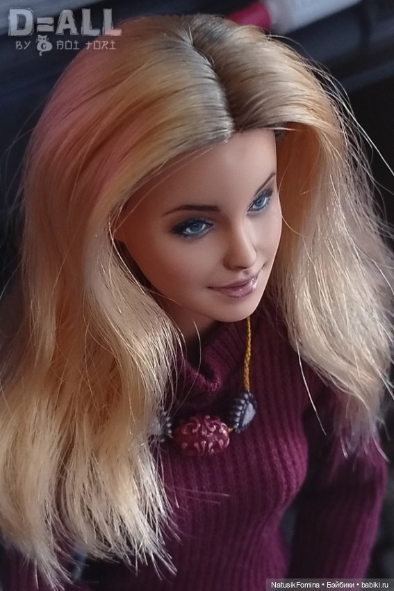 ООАК голова куклы Барби Милли блондинки репейнт (фото 7)