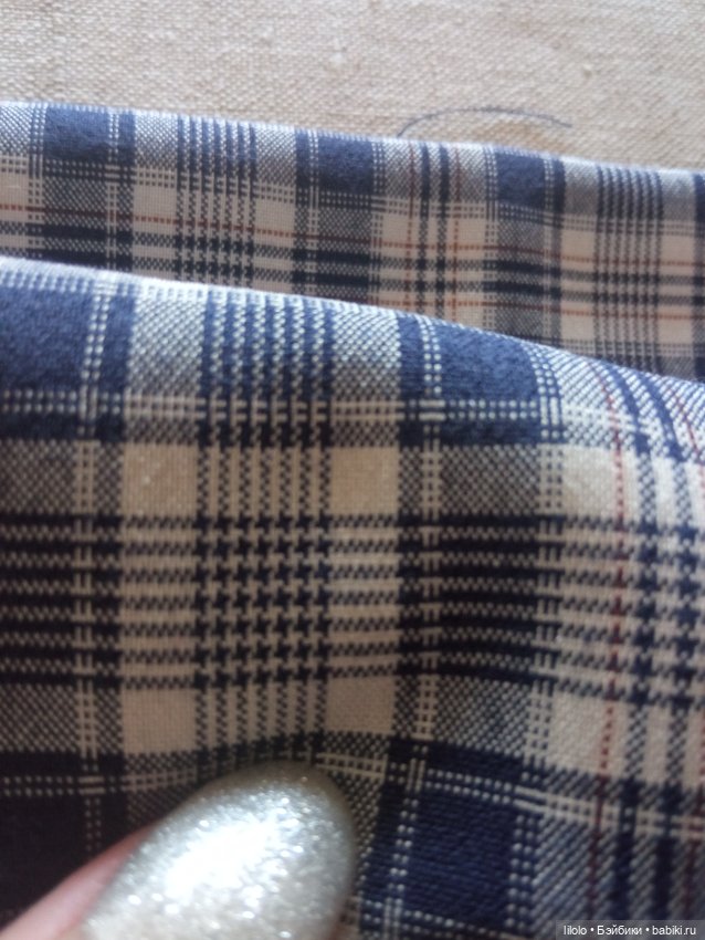 Лот ткани по типу шотландки для кукольного рукоделия (фото 3)