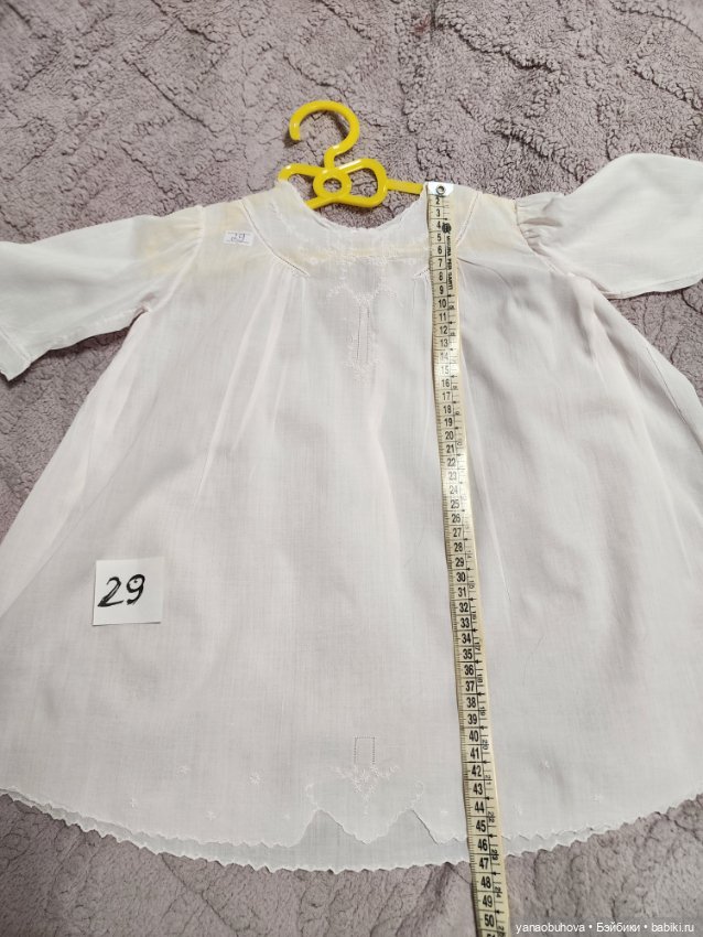 Винтажные платья из тончайшего хлопка с вышивкой для средних и больших кукол