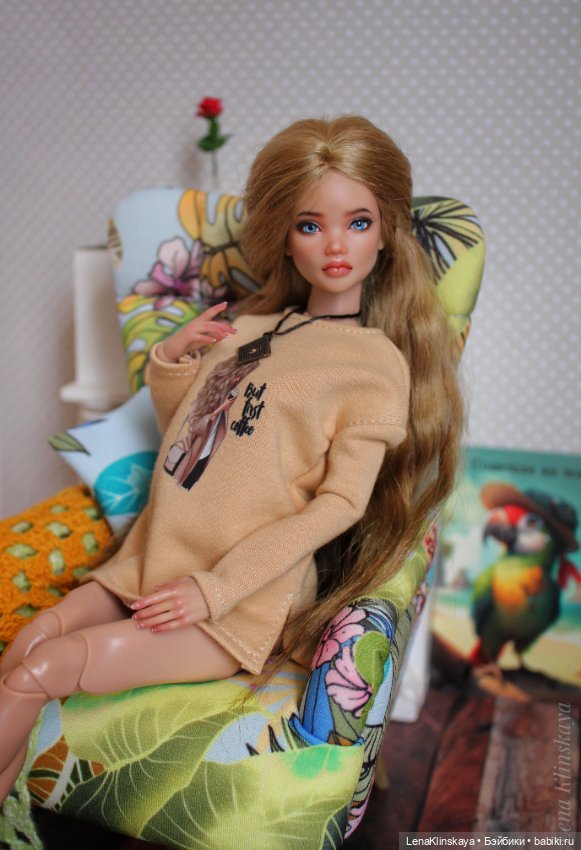 Кукла БЖД Resindolls 2 лица (фото 3)