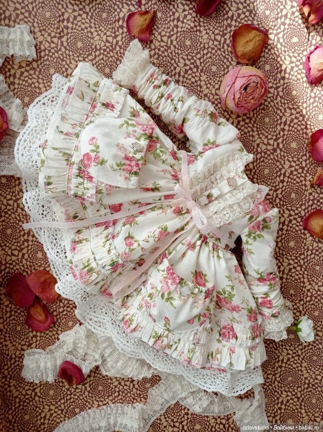🌸🌸🌸Платье "Прованс" для кукол Готц и Цвергназе/Zwergnase