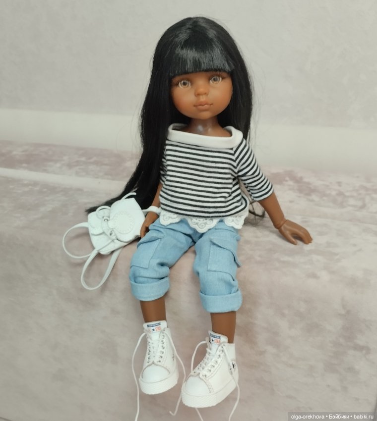 Высокие кеды конверсы для куклы Паола Рейна (фото 5)