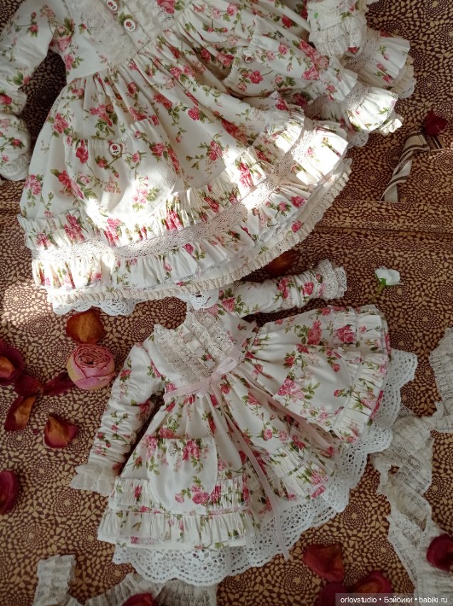 🌸🌸🌸Платье "Прованс" для кукол Готц и Цвергназе/Zwergnase (фото 3)