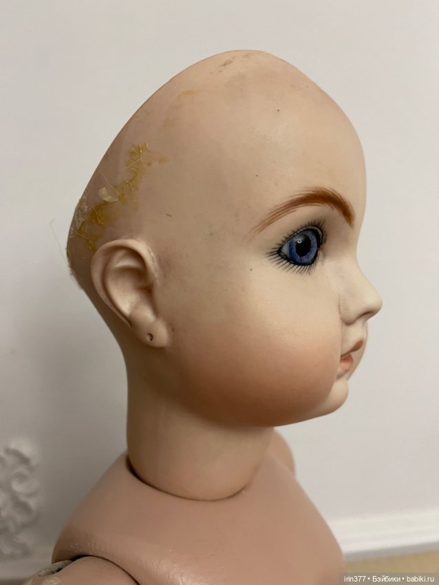 Красивая реплика антикварной куклы J Steiner фигура A (фото 2)