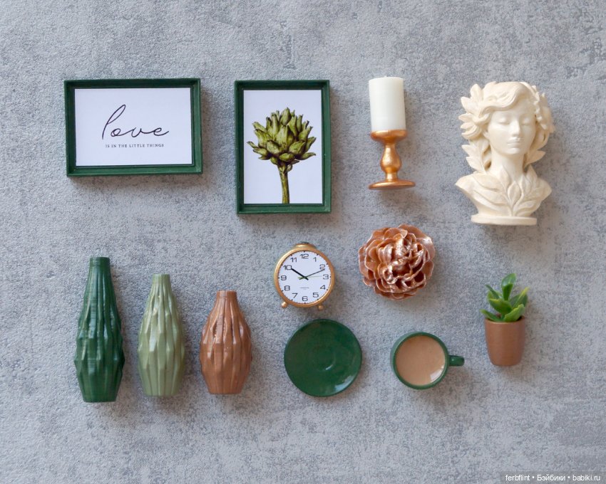 Набор декора №3 в масштабе 1:6 (фото 8)