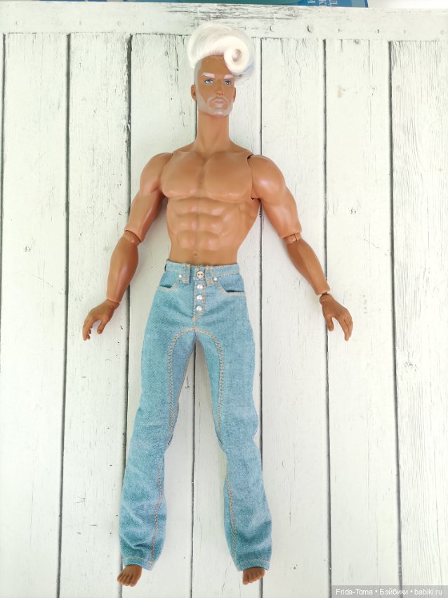 Одежда для Адониса Wordbox экшен БЖД реалистичные джинсы с ластовицей (фото 5)