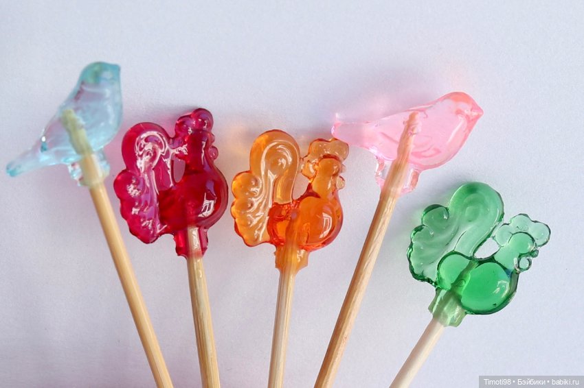 Леденцы пасхальные птички и петушки (фото 3)