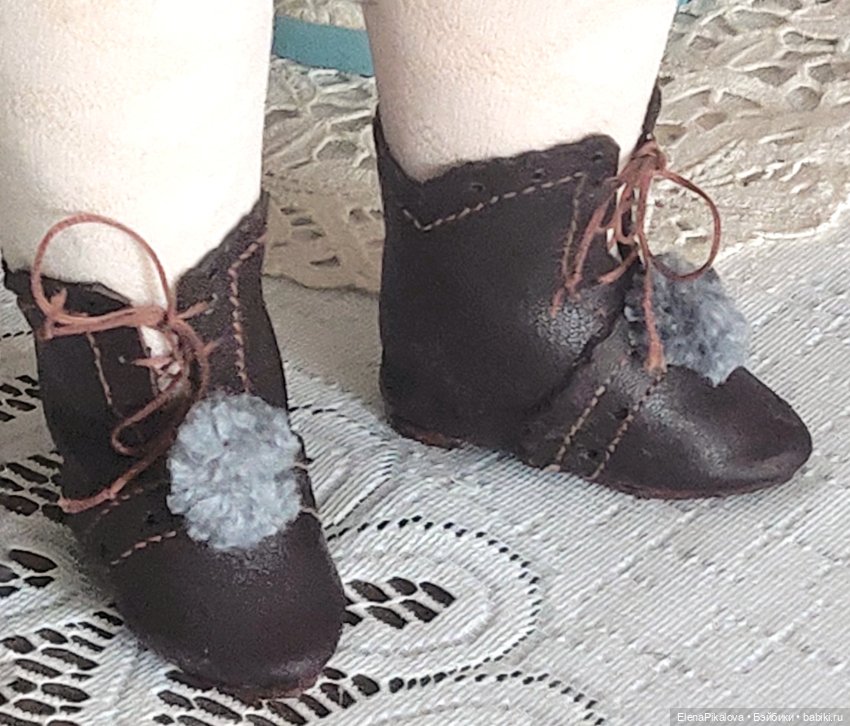 Туфли для антикварной куклы (фото 4)