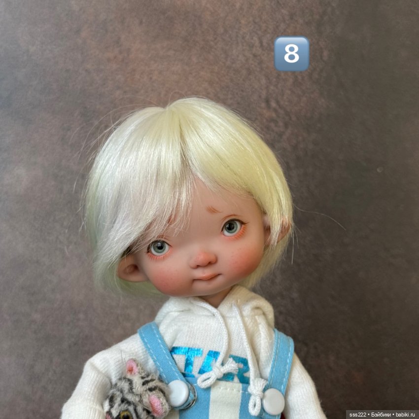 Цветные парики каре для кукол с размером головы 5-6 и 6-7