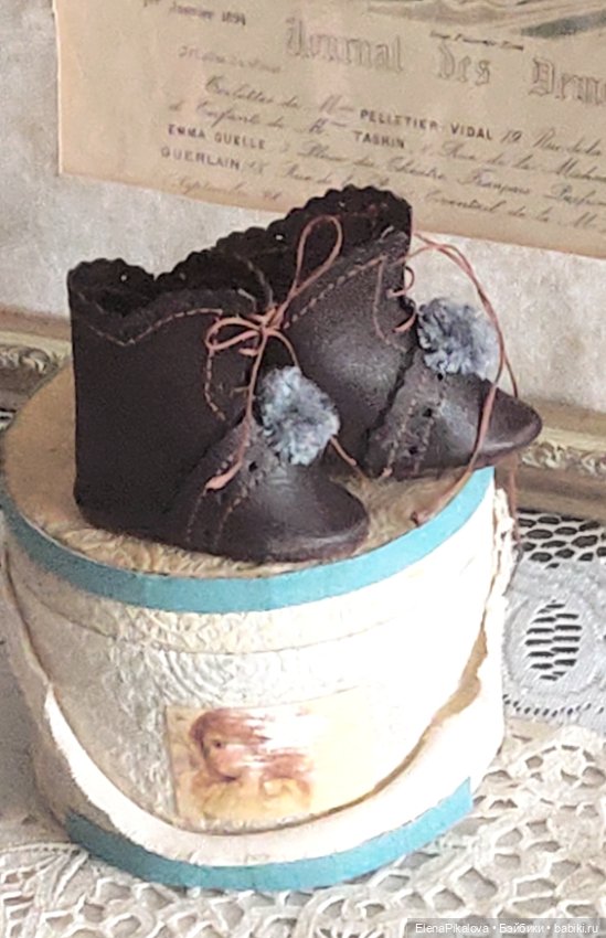 Туфли для антикварной куклы