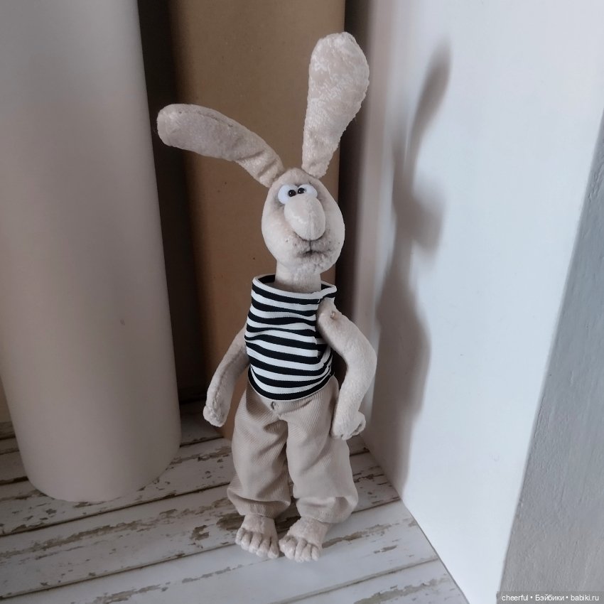 Заяц Гоша Задорный — Авторские игрушки (фото 4)