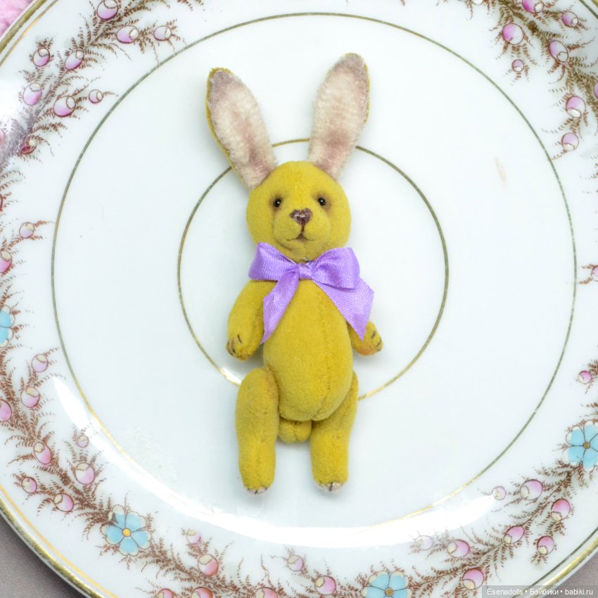 Мишки зайки мини тедди для куклы (фото 4)