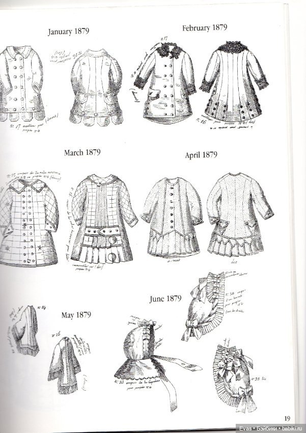 Выкройки для антикварных кукол