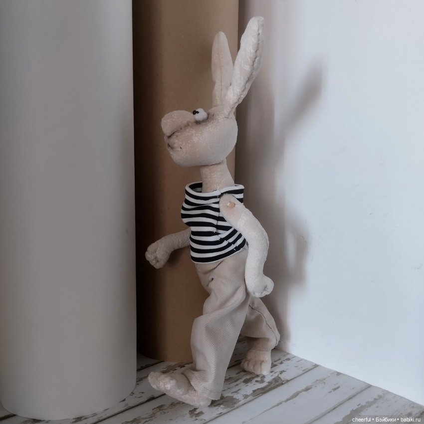 Заяц Гоша Задорный — Авторские игрушки (фото 6)