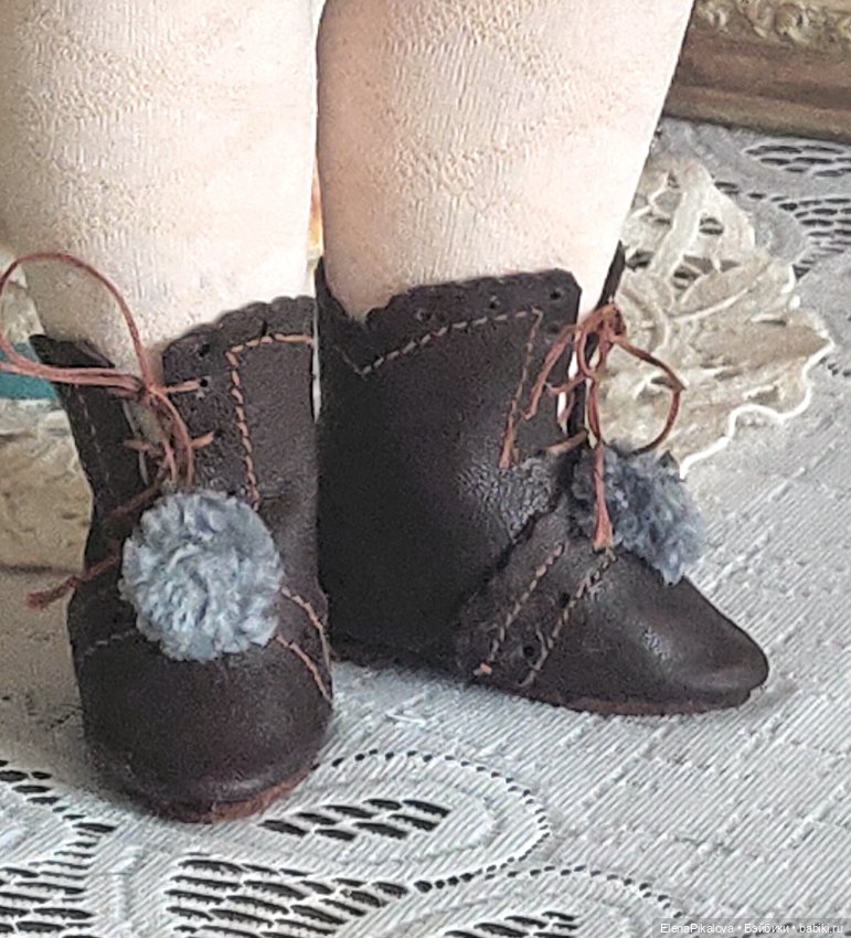 Туфли для антикварной куклы (фото 3)