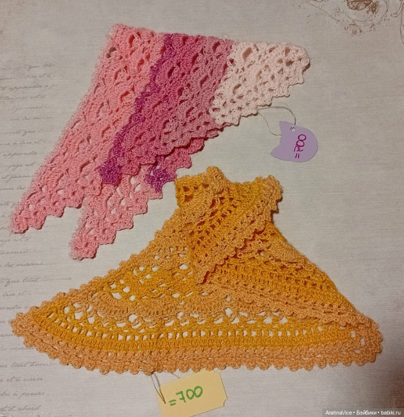 Весенние шали для зайцев UFdoll, Barbie и других кукол близкого формата