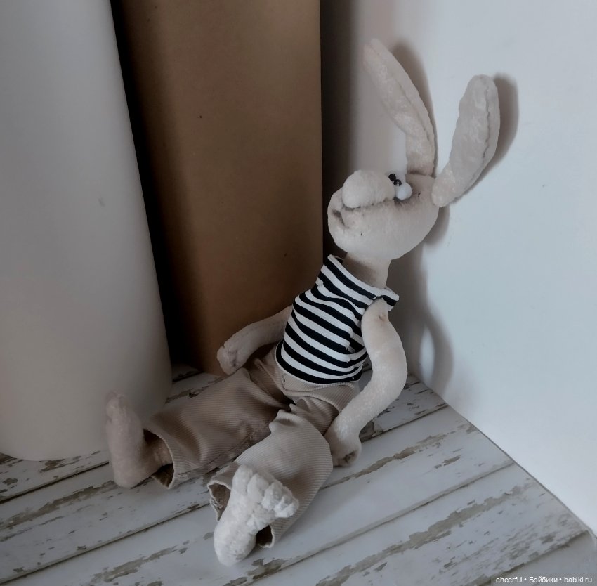 Заяц Гоша Задорный — Авторские игрушки (фото 5)