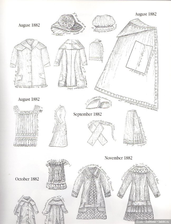 Выкройки для антикварных кукол (фото 6)