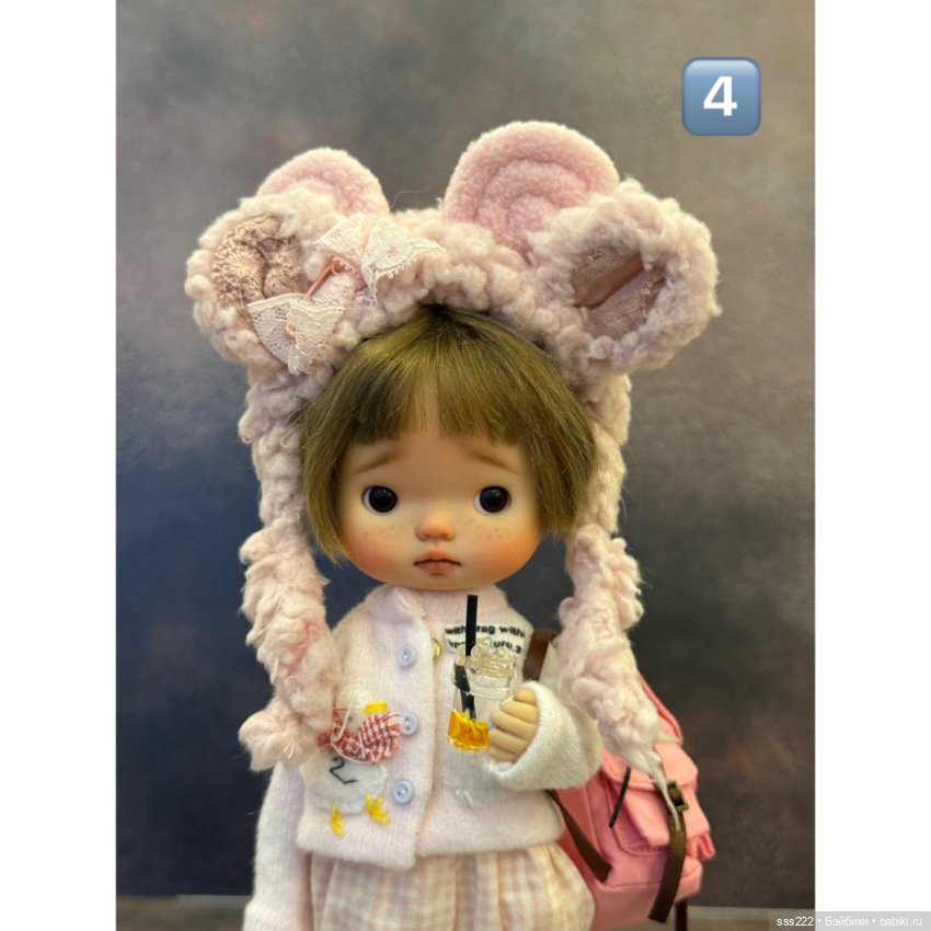 Шапочки для кукол — Одежда для BJD (фото 8)