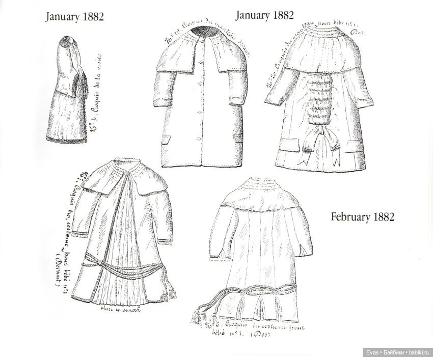 Выкройки для антикварных кукол (фото 2)