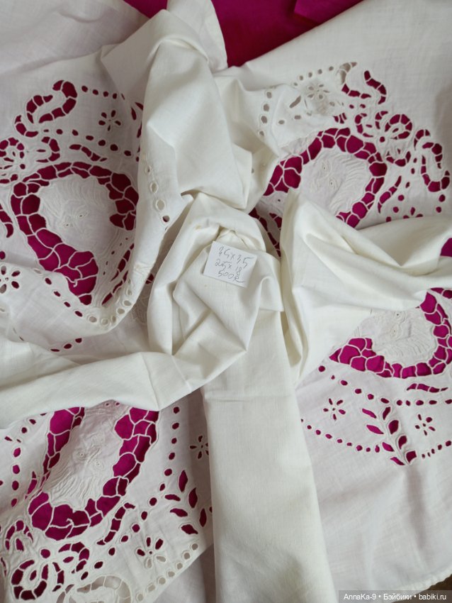 Антикварное ручное шитьё по хлопку