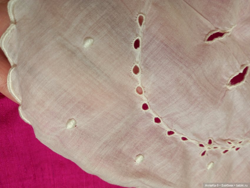 Антикварное кружево, шитьё на органзе