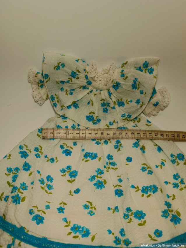 Платье на куклу ростом 45 см (фото 6)