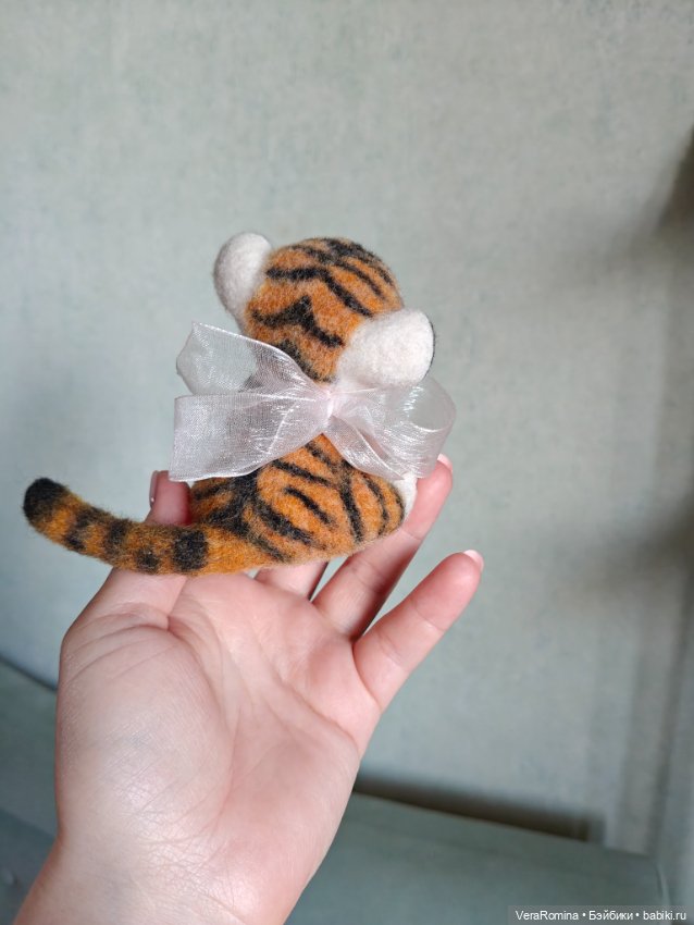 Тигруля из шерсти — Авторские игрушки (фото 5)