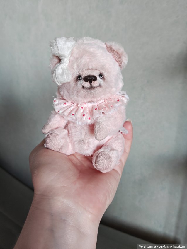 Тедди мишка розовый зефирка (фото 3)