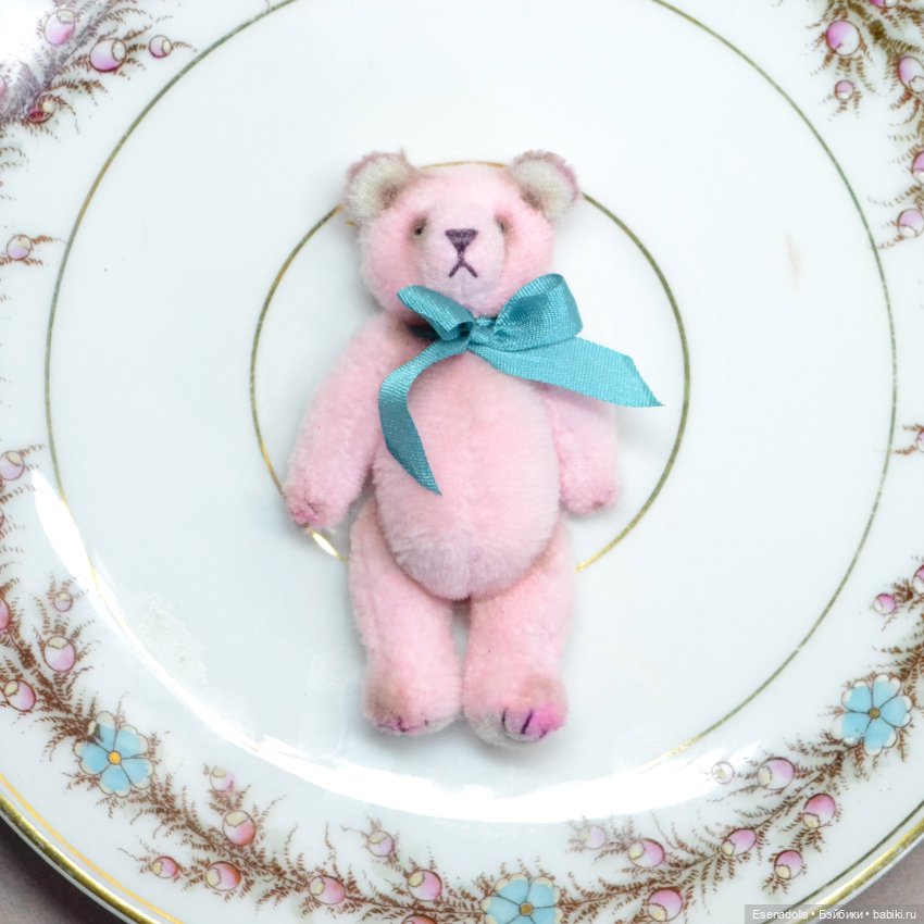 Мишки зайки мини тедди для куклы (фото 5)
