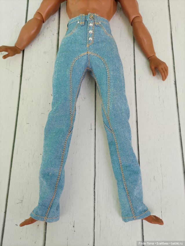 Одежда для Адониса Wordbox экшен БЖД реалистичные джинсы с ластовицей