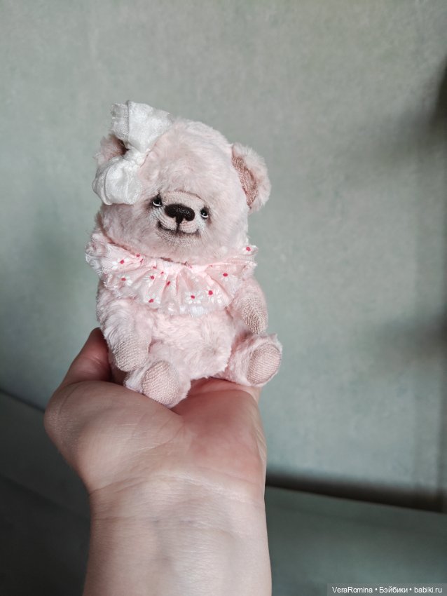 Тедди мишка розовый зефирка (фото 7)