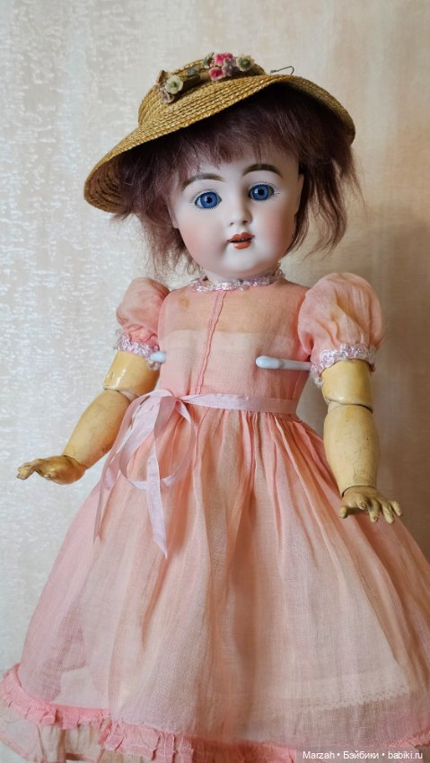 Редкая антикварная кукла от Kestner 160 dep, рост 42,5см (фото 8)
