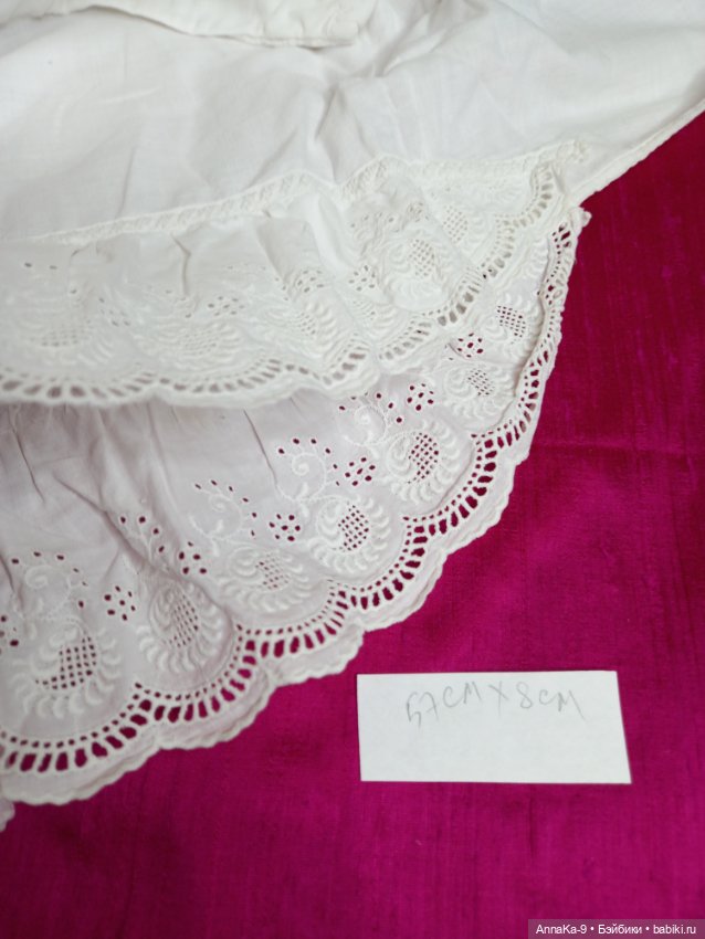 Антикварное ручное шитьё по хлопку (фото 8)