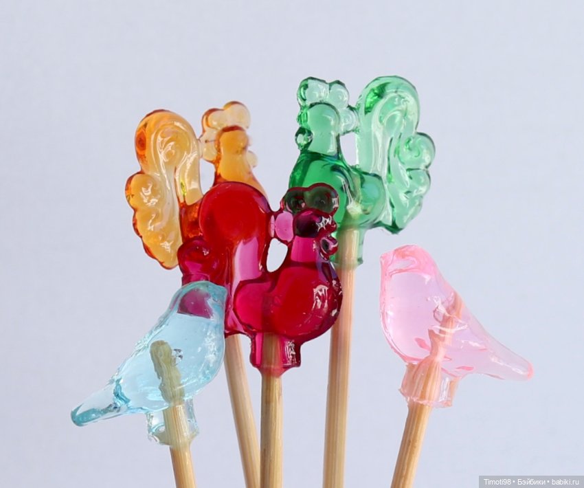 Леденцы пасхальные птички и петушки (фото 2)