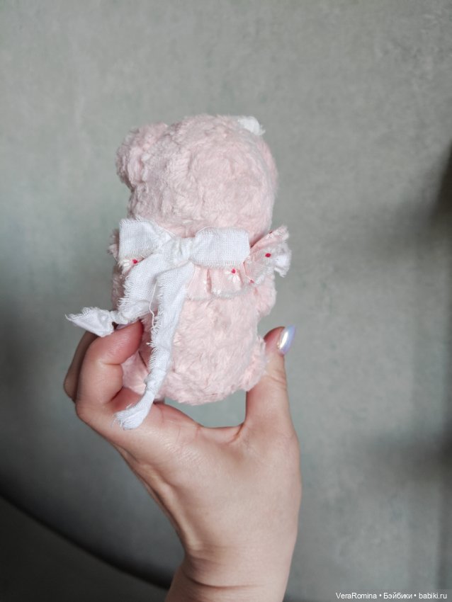 Тедди мишка розовый зефирка (фото 4)